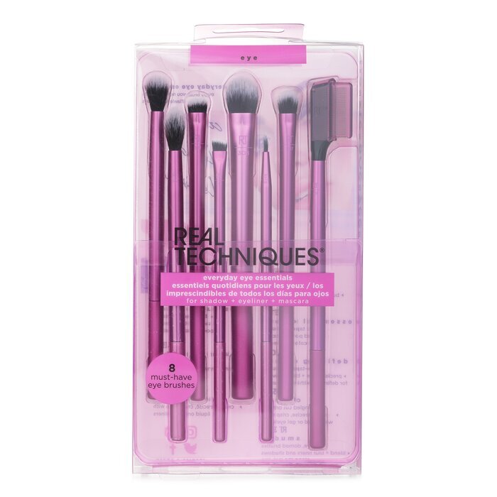 Real Techniques Everyday Eye Essentials Brushes Set - A Set Of Cosmetic Brushes For Eye Makeup