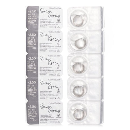 Clalen Iris 1Day Suzy Gray -2.50 5pcs x 1 strip