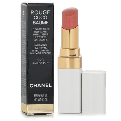 Chanel Rouge Coco Baume Hydrating Beautifying Tinted Lip Balm - # 928 Pink Delight 3g/0.1oz