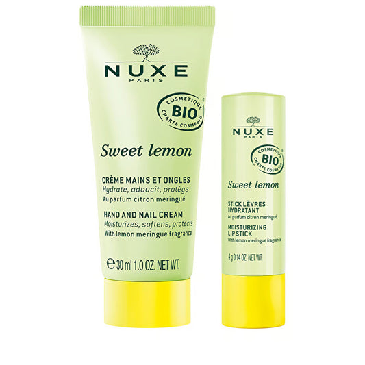 Nuxe Sweet Lemon Kit Softening Lip Stick 4g/hand And Nail Cream 30ml 34ml
