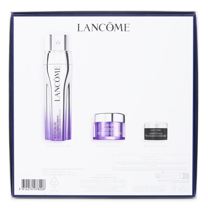 Lancome Renergie and Genifique Skincare Set: Renergie H.C.F. Triple Serum 50ml + Renergie H.P.N. 15ml + Genifique Eye Cream 5ml 3pcs