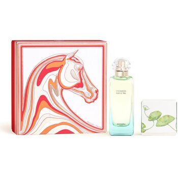 Hermes Un Jardin Sur Le Nil Unisex Set Eau De Toilette 100ml & Perfumed Soap 50g