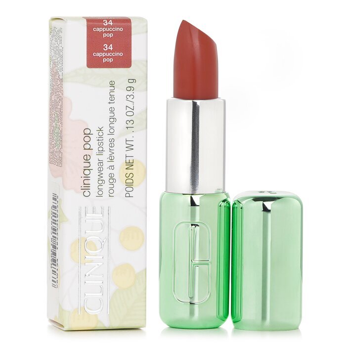 Clinique Pop Longwear Lipstick Satin��- # 34 Cappuccino Pop 3.9g/0.13oz