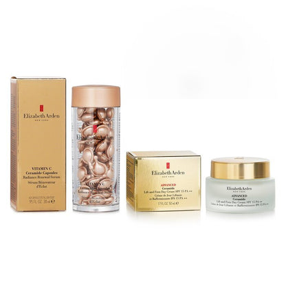 Elizabeth Arden Ceramide Vitamin C Capsules - Radiance Renewal Serum + Advanced Ceramide Lift and Firm Day Cream SPF 15 2pcs