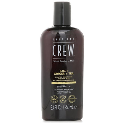 American Crew 3-in-1 Ginger + Tea Shampoo, Conditoner And Body Wash 250ml/8.4oz