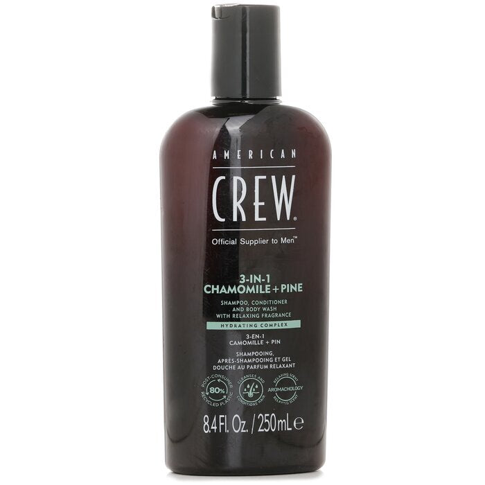 American Crew 3-in-1 Chamomile + Pine Shampoo, Conditoner And Body Wash 250ml/8.4oz