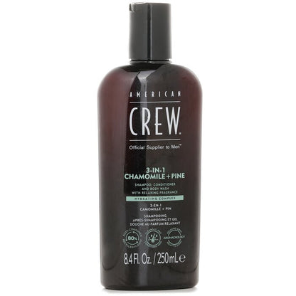 American Crew 3-in-1 Chamomile + Pine Shampoo, Conditoner And Body Wash 250ml/8.4oz