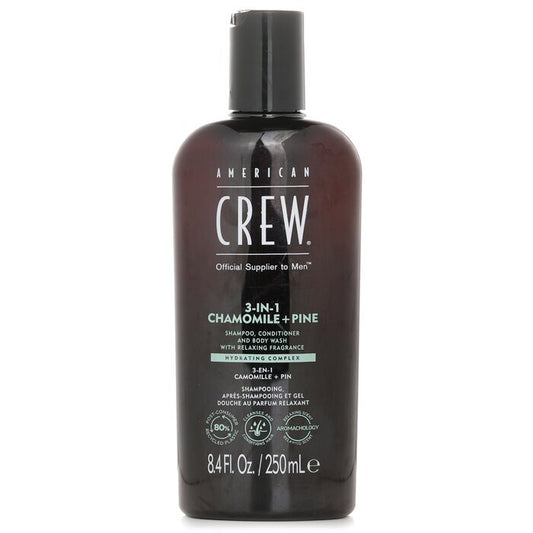 American Crew 3-in-1 Chamomile + Pine Shampoo, Conditoner And Body Wash 250ml/8.4oz