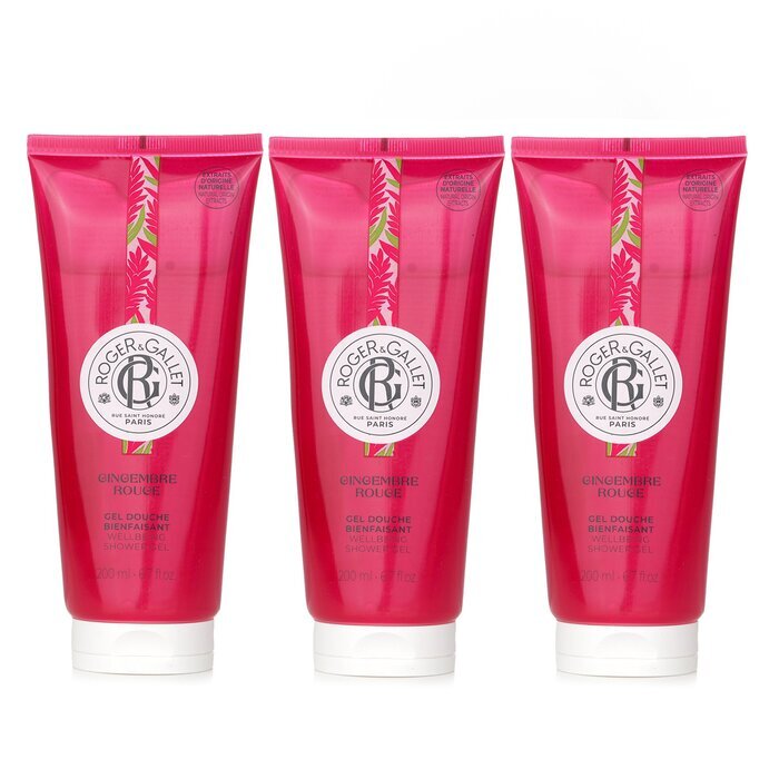 Roger & Gallet 【Super Saver Pack】Gingembre Rouge Wellbeing Shower Gel x3 200ml/6.7oz x3