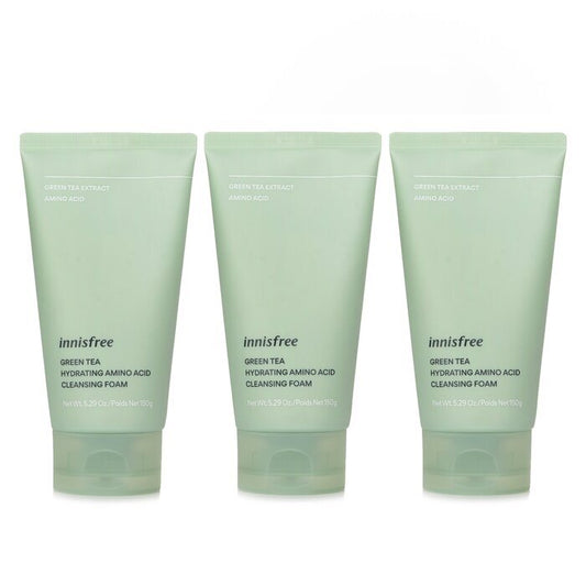 Innisfree ���Super Saver Pack���Green Tea Hydrating Amino Acid Cleansing Foam x3 150g/5.29oz x3