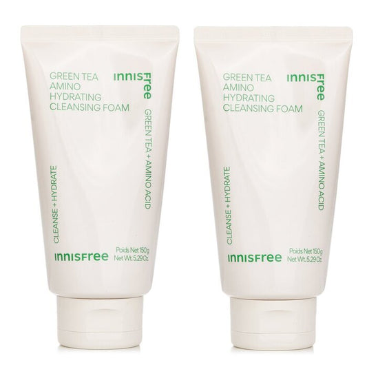 Innisfree ���1+1 Set���Green Tea Hydrating Amino Acid Cleansing Foam 150g/5.29oz x2