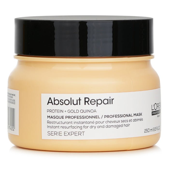 L'Oreal (NB-CN) Professionnel Serie Expert - Absolut Repair Gold Quinoa + Protein Instant Resurfacing Mask (For Dry and Damaged Hair) 250ml/8.5oz