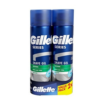 Gillette Series Shave Gel Duopack - Gift Set For Sensitive Skin 200ml