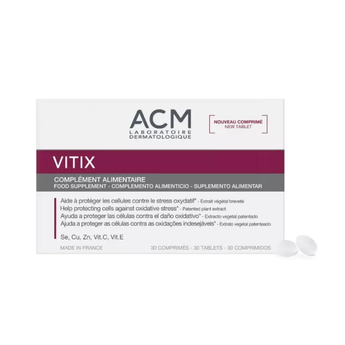 Acm Vitix 30 Capsules - Dietary Supplement For Protection Against Oxidative Stress 30 Tablets