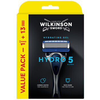 Wilkinson Sword Hydro 5 Skin Protection - Razor & 13 Replacement Heads