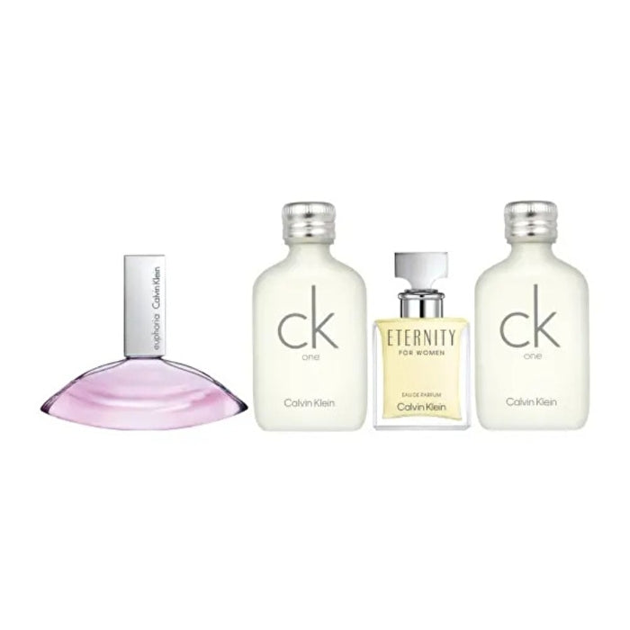 Calvin Klein Woman Mini Set 4 Pcs Eau De Toilette Ck One 2x 10ml & Euphoria 4ml & Eternity 5ml