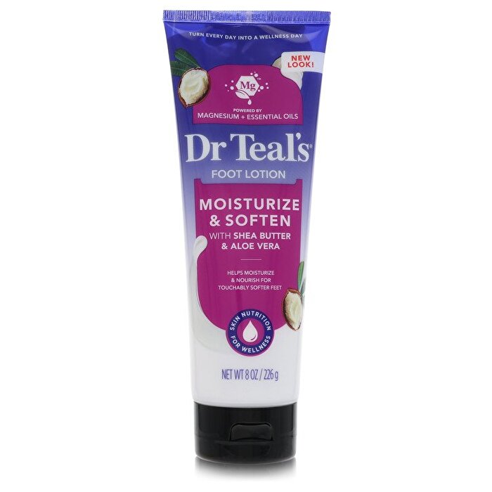 Dr Teal's Pure Epsom Salt Foot Cream Pure Epsom Salt Foot Cream with Shea Butter & Aloe Vera & Vitamin E 240ml/8oz