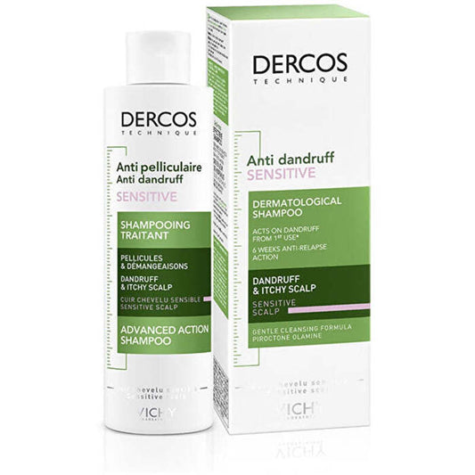 Vichy Dercos Anti-dandruff Sensitive Treatment Shampoo - Sulfate-dandruff Shampoo For Sensitive Skin 200ml