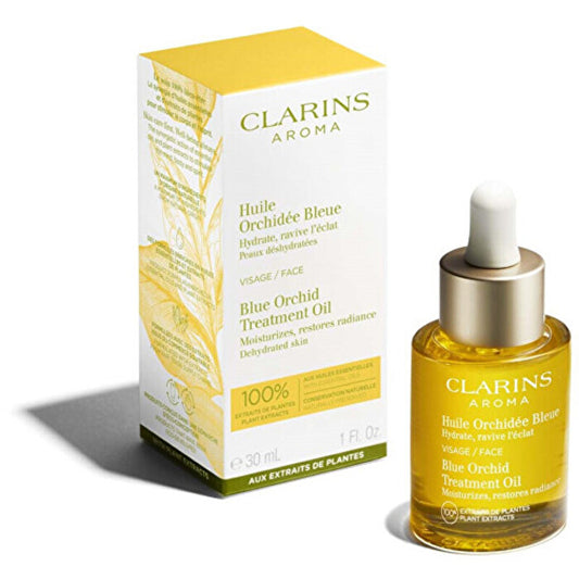 Clarins Blue Orchid Face Treatment Oil - Rejuvenating Skin Oil For Dehydrated Skin Blue Orchid 30ml