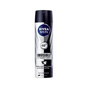 Nivea Invisible For Black & White Power Antiperspirant - Antiperspirant Spray For Men 150ml