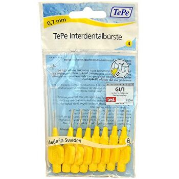 TePe Interdental Brush Normal (0.7 Mm Yellow 8 Pcs) - Interdental Toothbrushes