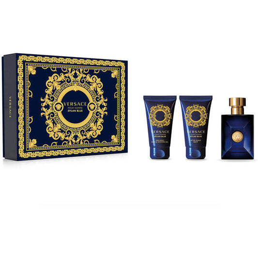 Versace Dylan Blue Gift Set Eau De Toilette 50ml Shower Gel Dylan Blue 50ml And Balm After Shave Dylan Blue 50ml 50ml