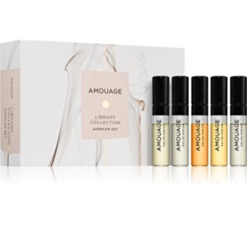 Amouage Library Collection Opus Unisex Discovery Set 5x 2ml (v-woods+vii-reckless+xii-rose Incense+xiii-silver Oud+xiv-royal��toba