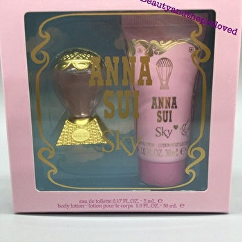 Anna Sui Sky Woman Set Eau De Toilette 5ml & Bl 30ml