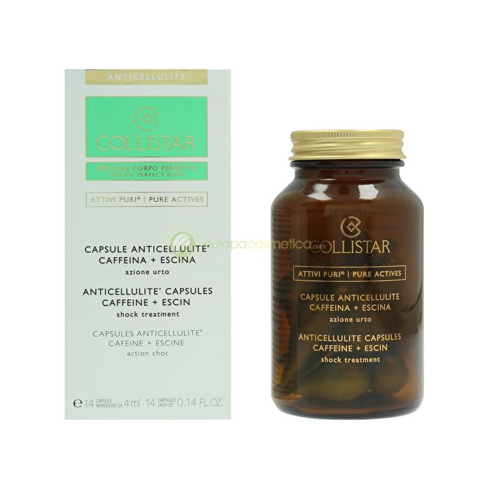 Collistar Pure Actives Anticellulite Capsules Caffeine & Escina 14x4ml - Shock Treatment 56ml