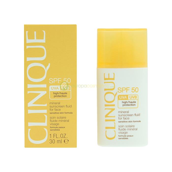 Clinique Mineral Sunscreen Fluid For Face Spf50 High Protection - Sensitive Skin 30ml