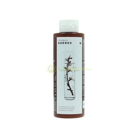 Korres Almond And Linseed Shampoo (dry & Damaged Hair) - Shampoo With Almonds And Flax And Organic Extracts 250ml