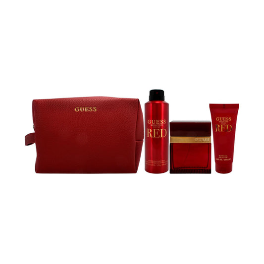 Guess Seductive Homme Red Man Set Eau De Toilette 100ml & Body Spray 226ml & Sg 100ml & Pouch