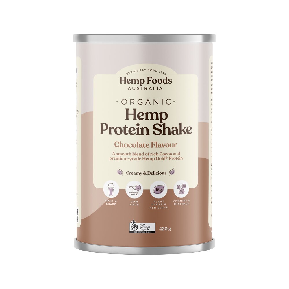 Hemp Foods Australia Organic Hemp Protein Shake Chocolate 420g