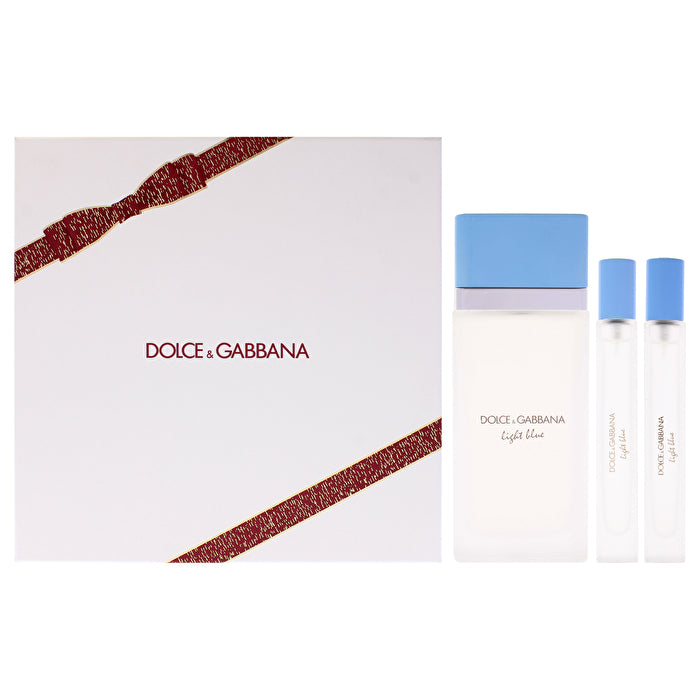 Dolce & Gabbana Light Blue Woman Set 3pcs Eau De Toilette 100ml & Eau De Toilette 2x 10ml