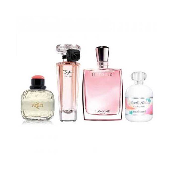 Lancome Woman Mini Set Eau De Parfum 2x 5ml Miracle & Tresor In Love & Ysl Paris Eau De Parfum 7.5ml & Cacharel Anais Anais L'original Eau De Toilette 6ml