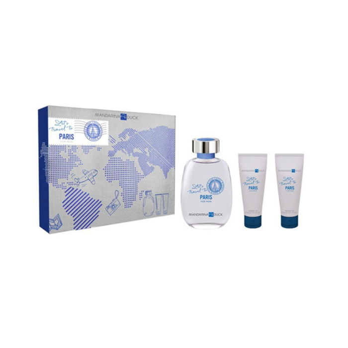 Mandarina Duck Let's Travel To Paris  Set Eau De Toilette 100ml & Sg 2x 50ml