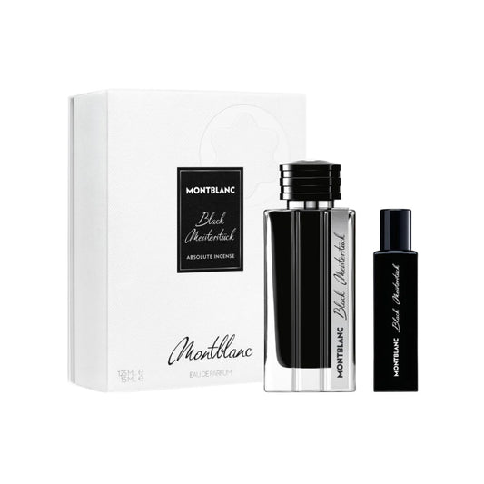 Mont Blanc Black Meisterstuck Absolute Incense Man Set Eau De Parfum 125ml & Eau De Parfum 15ml