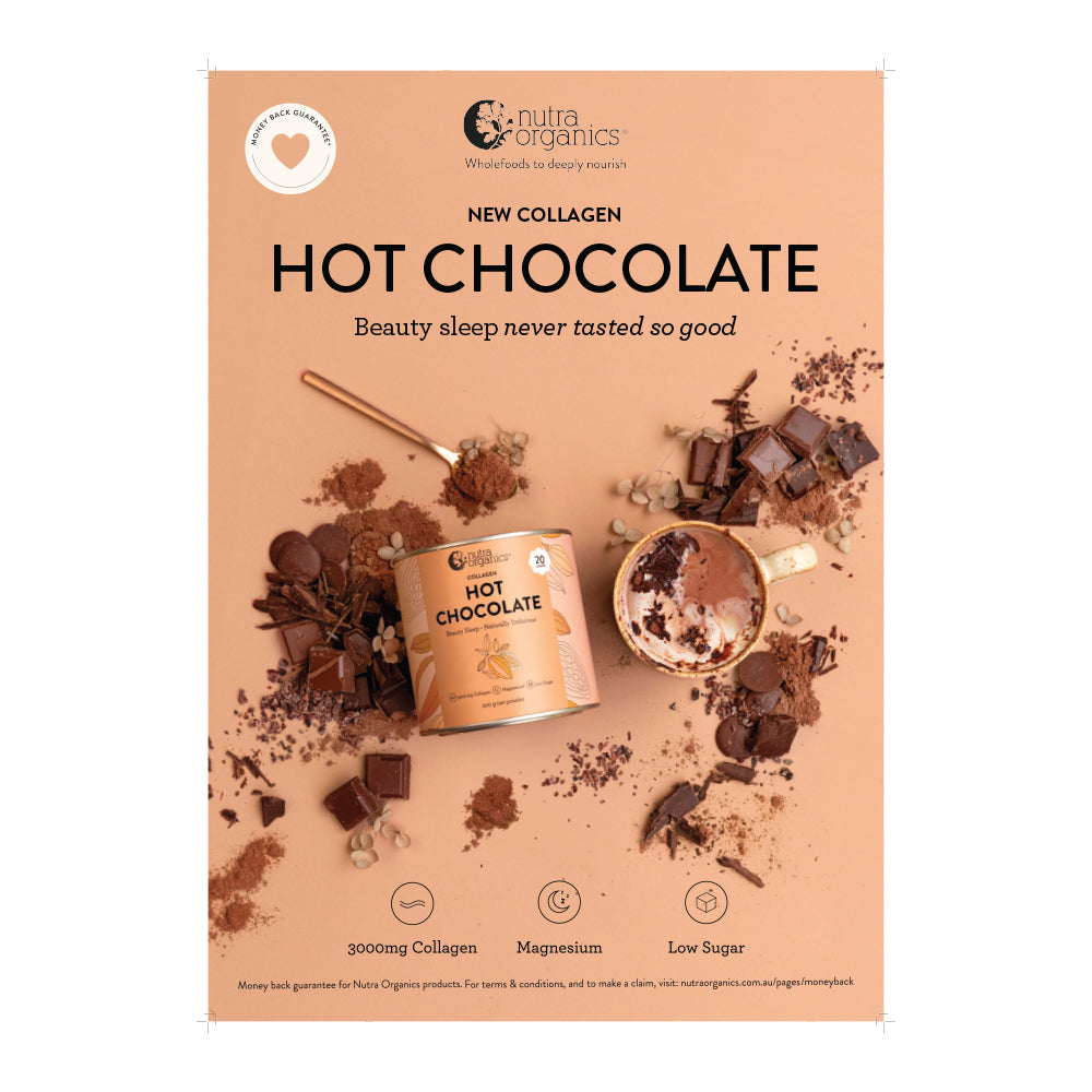 Nutra Organics POS Poster A2 Hot Chocolate
