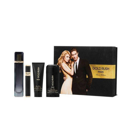 Paris Hilton Gold Rush Man  Set Eau De Toilette 100ml & Eau De Toilette 15ml & Hair & Bw 90ml & Deodorant Stick 78g