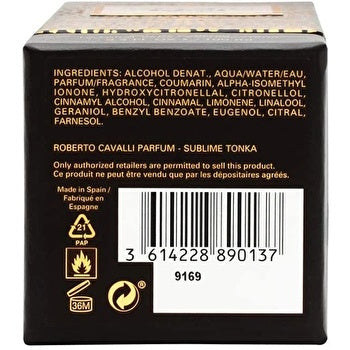 Roberto Cavalli Gold Collection Sublime Tonka Unisex Eau De Parfum 100ml