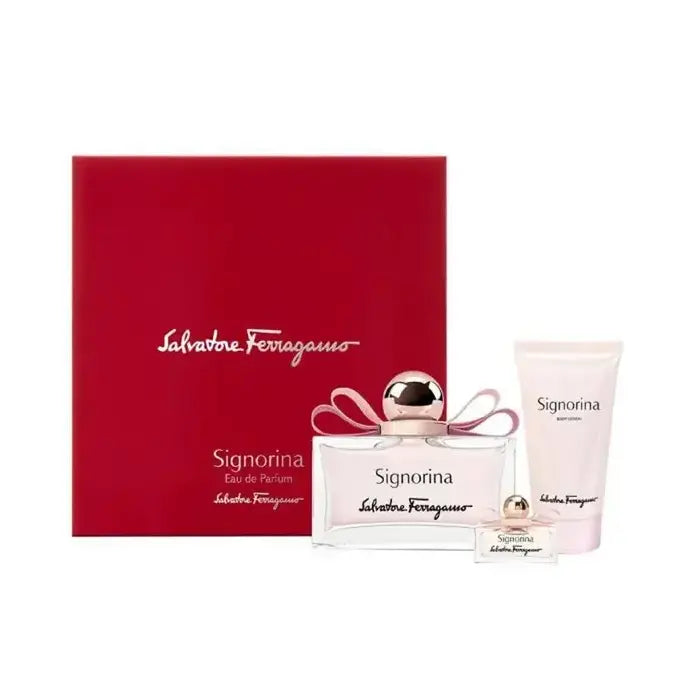 Salvatore Ferragamo Signorina Woman Set Eau De Parfum 100ml & Bl 50ml & Eau De Parfum 5ml
