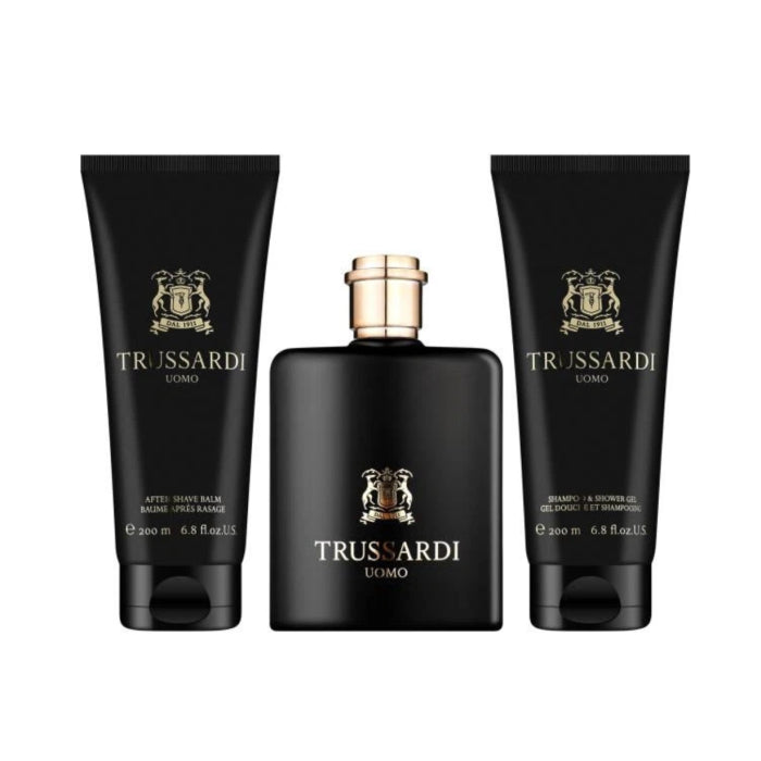 Trussardi Uomo Man Set Eau De Toilette 100ml & Asb 200ml & Shampoo & Sg 200ml
