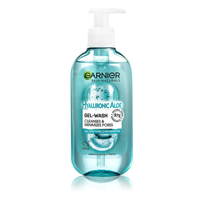 Garnier Hyaluronic Aloe Gel Wash Cleansing And Minimizing Pore - Cleansing Gel For All Skin Types 200ml