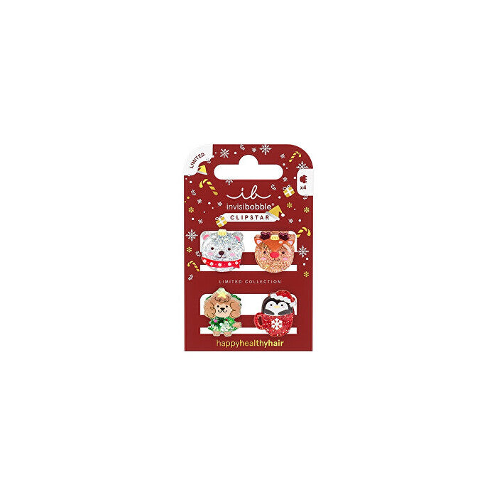 Invisibobble Clipstar Kids Sparkle In A Cup 4 Pcs