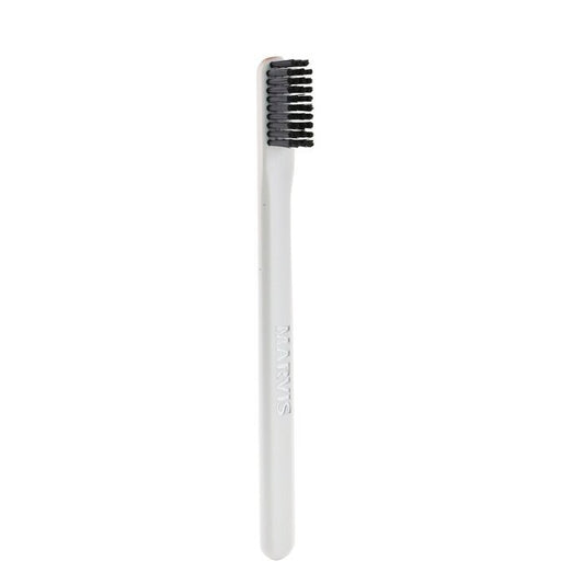 Marvis White Toothbrush With Nylon Medium Bristles