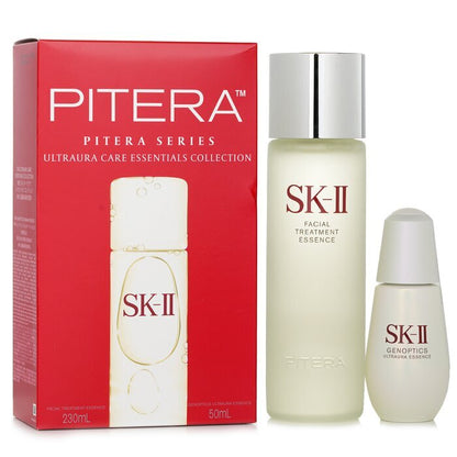SK II Ultraura Care Essentials Collection: Facial Treatment Essence 230ml + Genoptics Ultraura Essence 50ml 2pcs