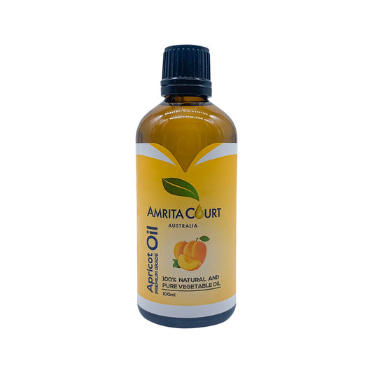 Amrita Court 100% Natural and Pure Vegetable Oil Apricot Oil Premium Grade 100ml