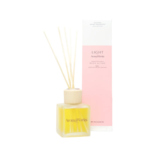 AromaWorks Light Reed Diffuser Basil & Lime 100ml
