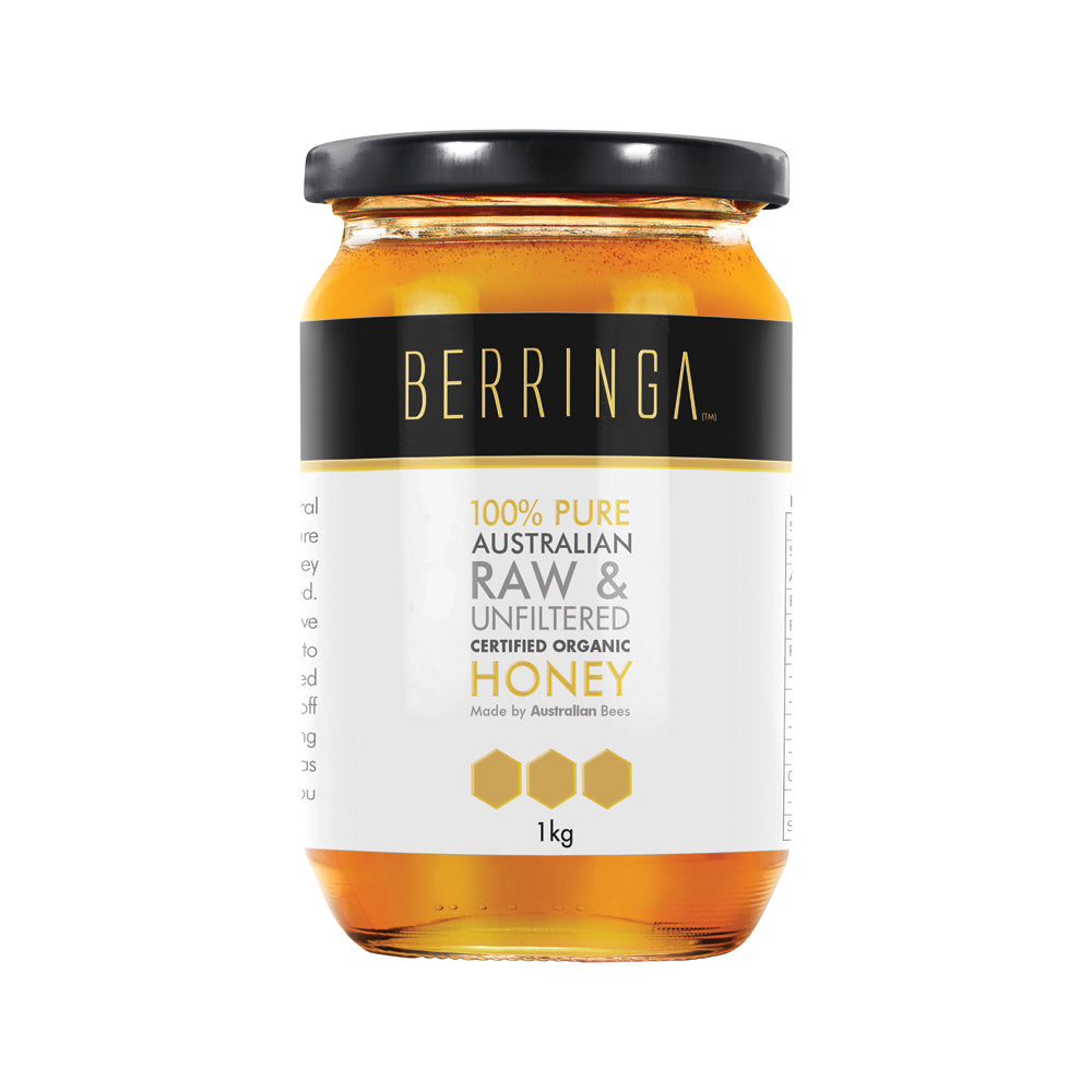 Berringa 100% Pure Australian Raw & Unfiltered Organic Honey 1kg ...
