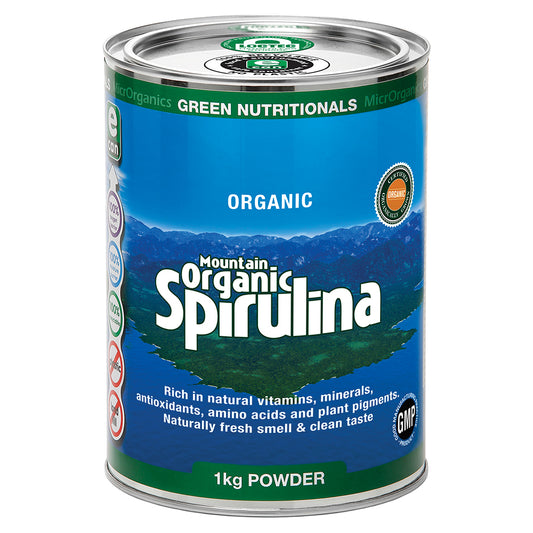 Green Nutritionals by MicrOrganics Mountain Organic Spirulina Powder 1kg